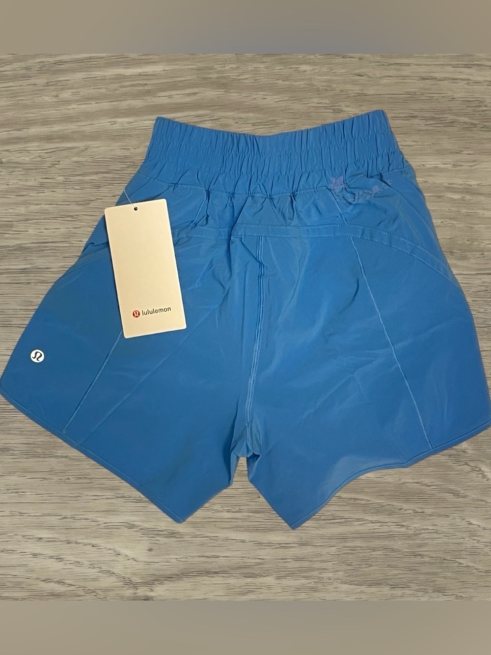 Lululemon Track That Short 5” lined running shorts in Pool Party blue. - Picture 2 of 2